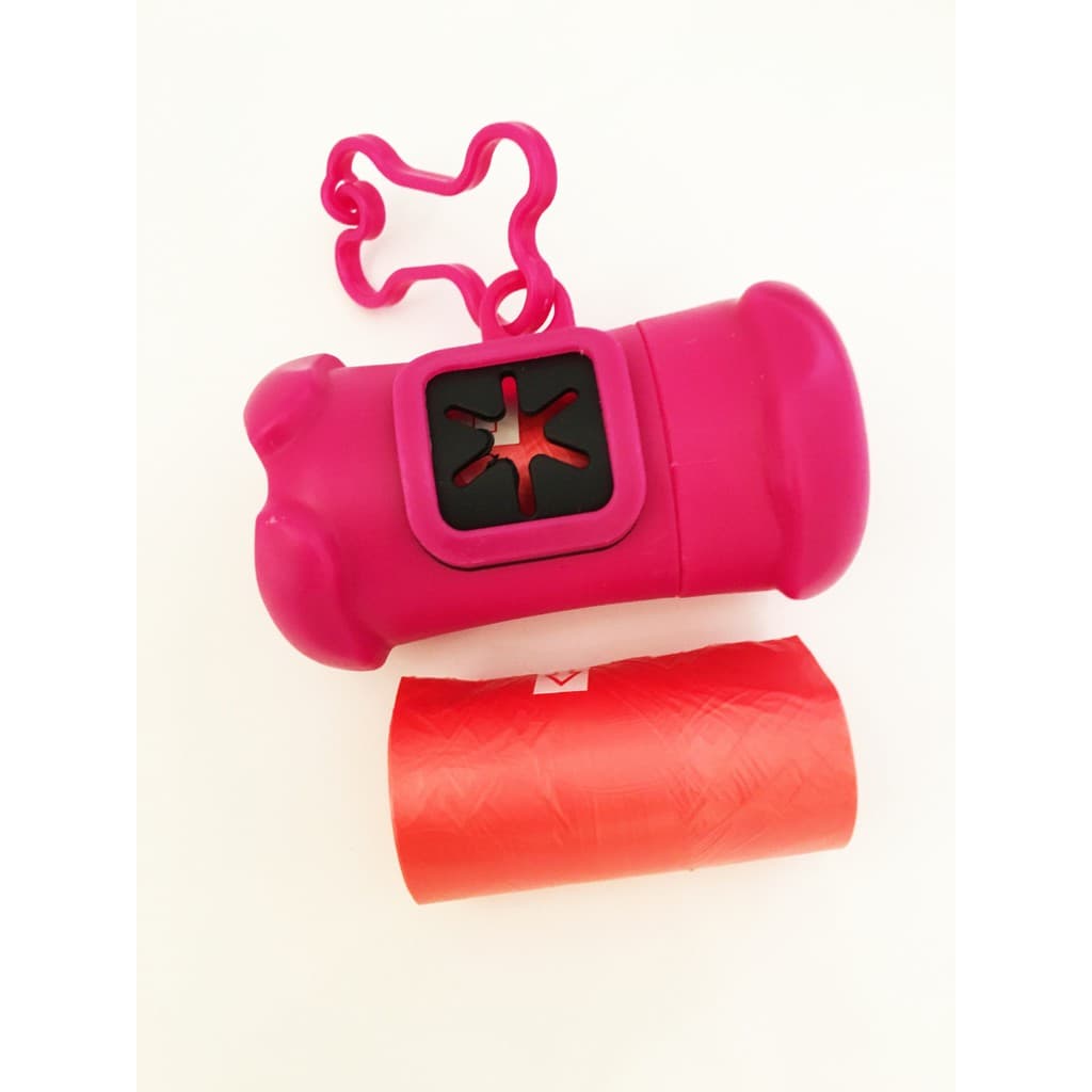 Porta Saco Cata Caca Saquinhos Passeio Cães Com 1 Refil