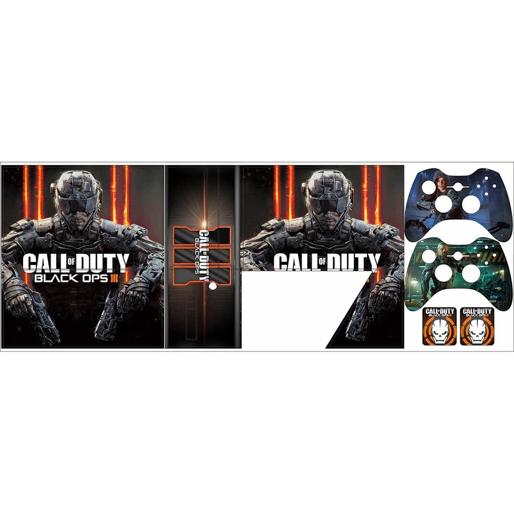 Skin Adesiva Xbox 360 Super Slim - Call Of Duty Black OPS III