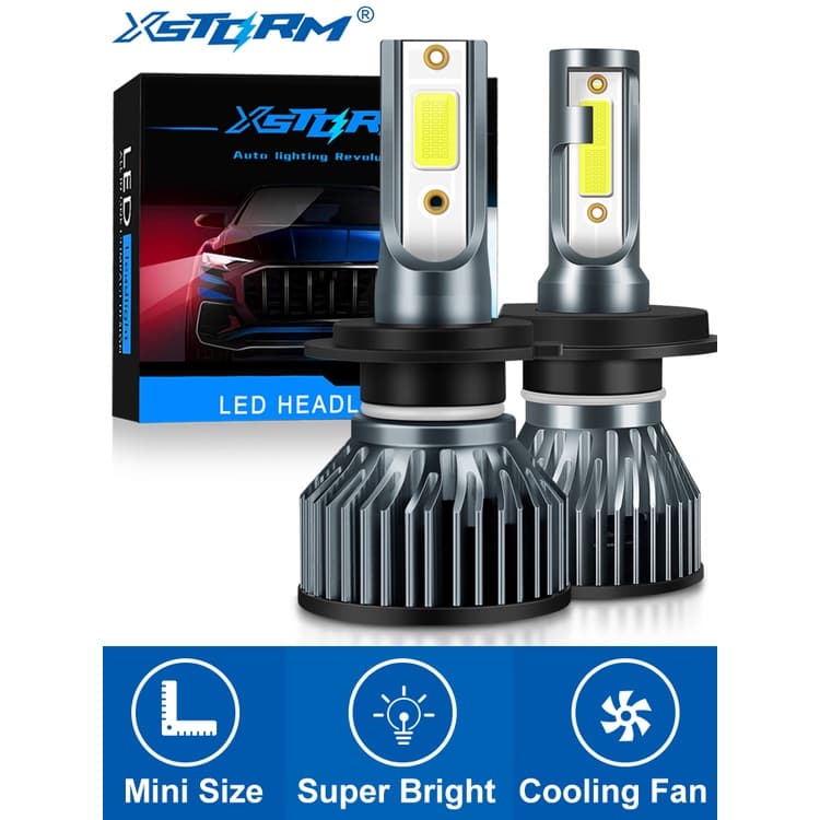 2 Pçs Farol Led H1 H4 H7 Lâmpada H8 H11 9005 HB3 9006 HB4 9004 HB1 9007 HB5 H13 Luzes 15000LM Condução Fog Light 12 V