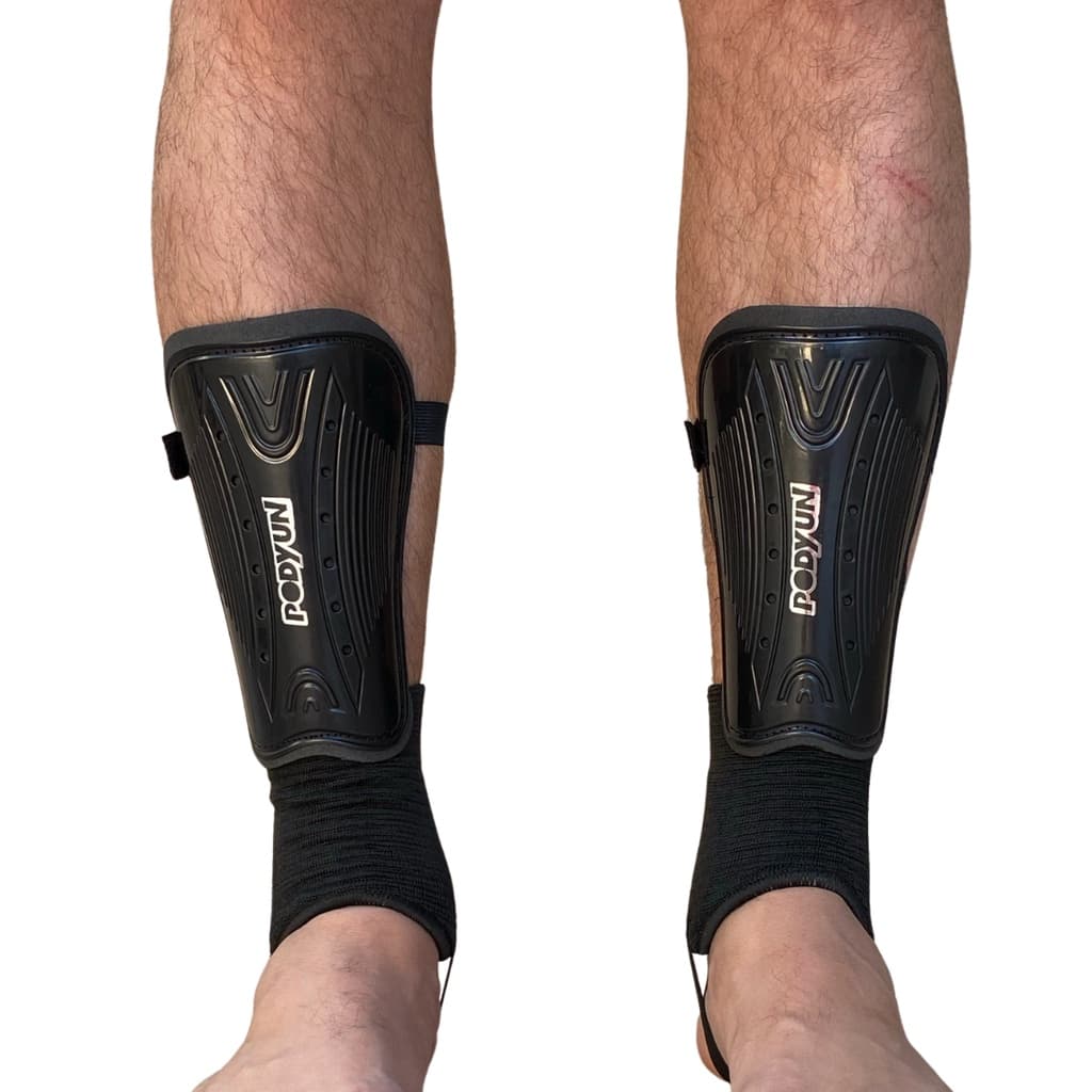 Caneleira Futebol Adulto Com Tornozeleira Campo Society Futsal