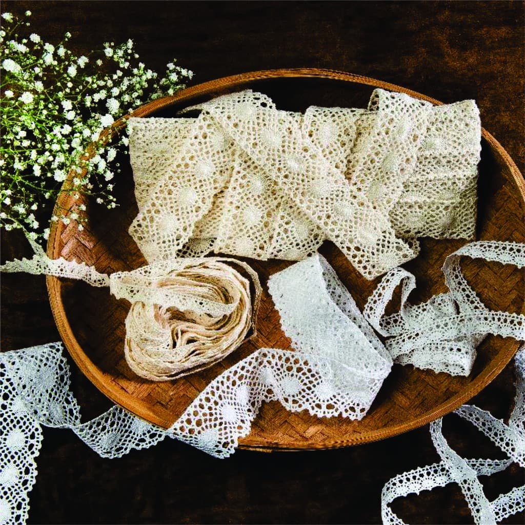 Renda De Algodão - Ra009 - Cru