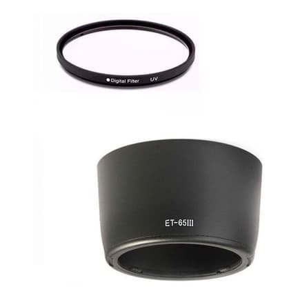 Parasol Et-65 Iii Para Lente Canon Ef-85mm F/1.8 +  Filtro