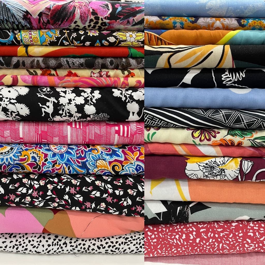 Tecido 100% Viscose Estampado Vestido, calça, blusa  (LEIA A DESCRIÇÃO E ORIENTAÇÃO DE COMPRA)