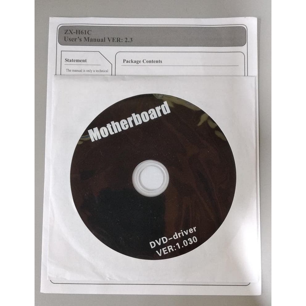 Mídia Física drivers da placa mãe ZX-H61C