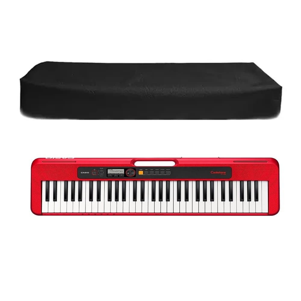 Capa para Teclado Musical CT S200 PSR-F52 Preta Impermeável