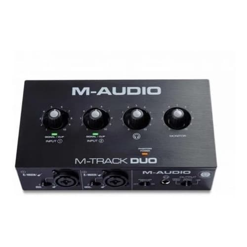 Interface M-audio M-track Duo Usb 2 Canais Phantom Mtrackduo