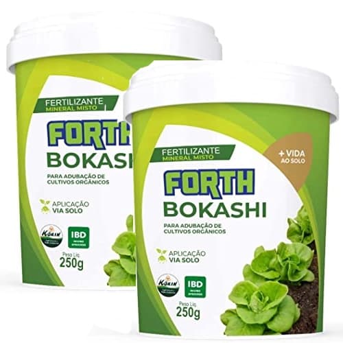 Kit 2 Adubo Fertilizante Forth Bokashi 250g P/ Cultivos Orgânico
