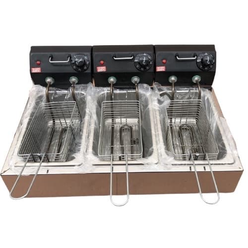 Fritadeira Elétrica 6 litros 3 Cubas de 2 litros Cada