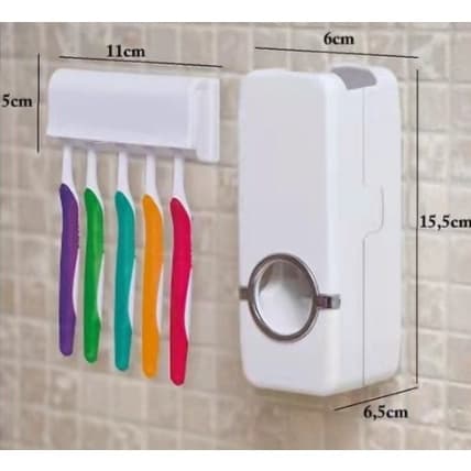 Porta Escova e aplicador de creme dental moderno para seu banheiro