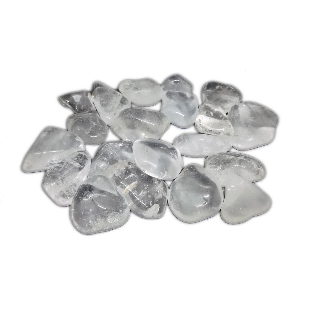 100g De Pedra Rolada De Cristal Quartzo Transparente Natural