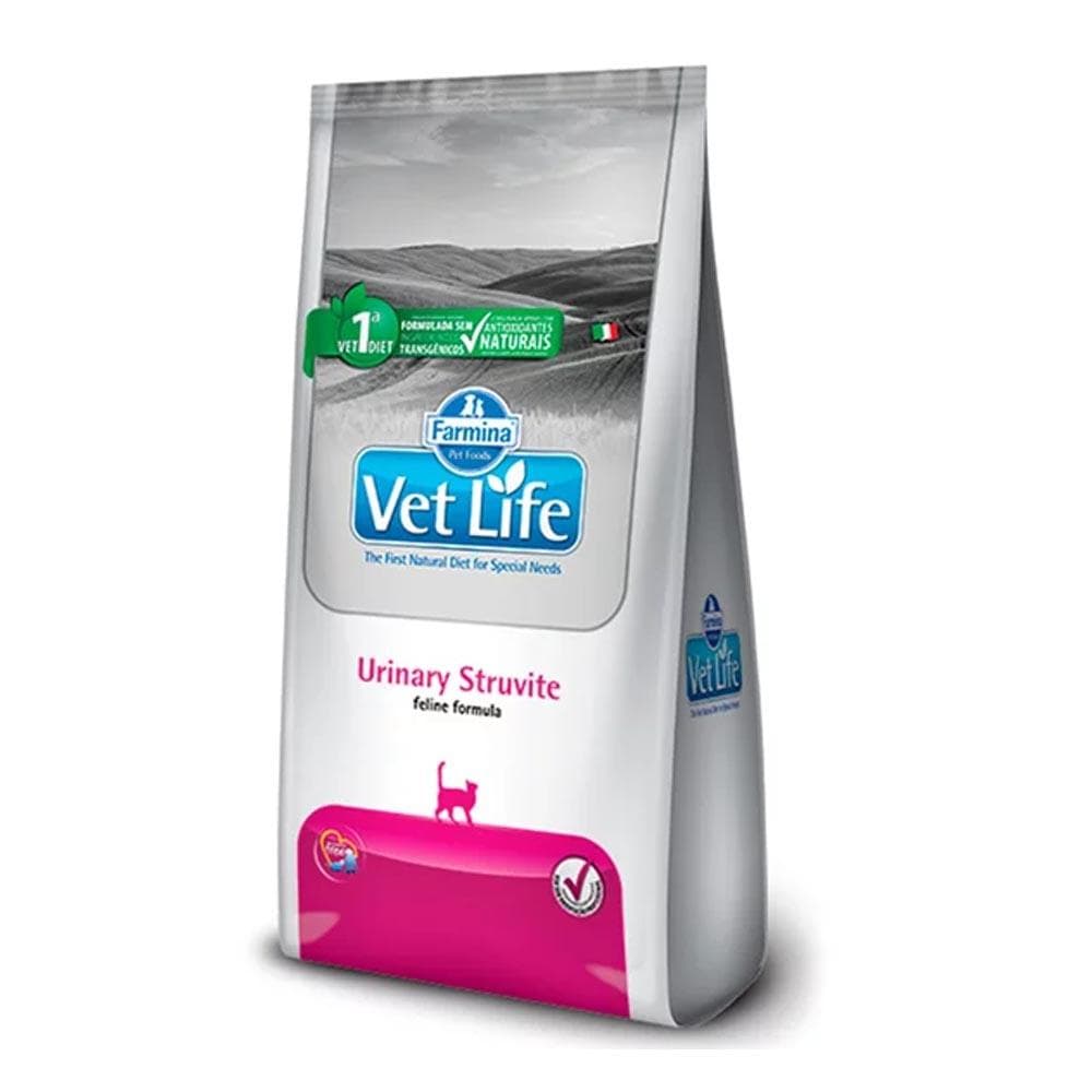 Racao Vet Life Gatos Struvite Urinario -7,5kg