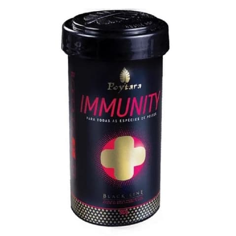 Poytara Immunity Black Line 90gr Saúde Para Seus Peixes