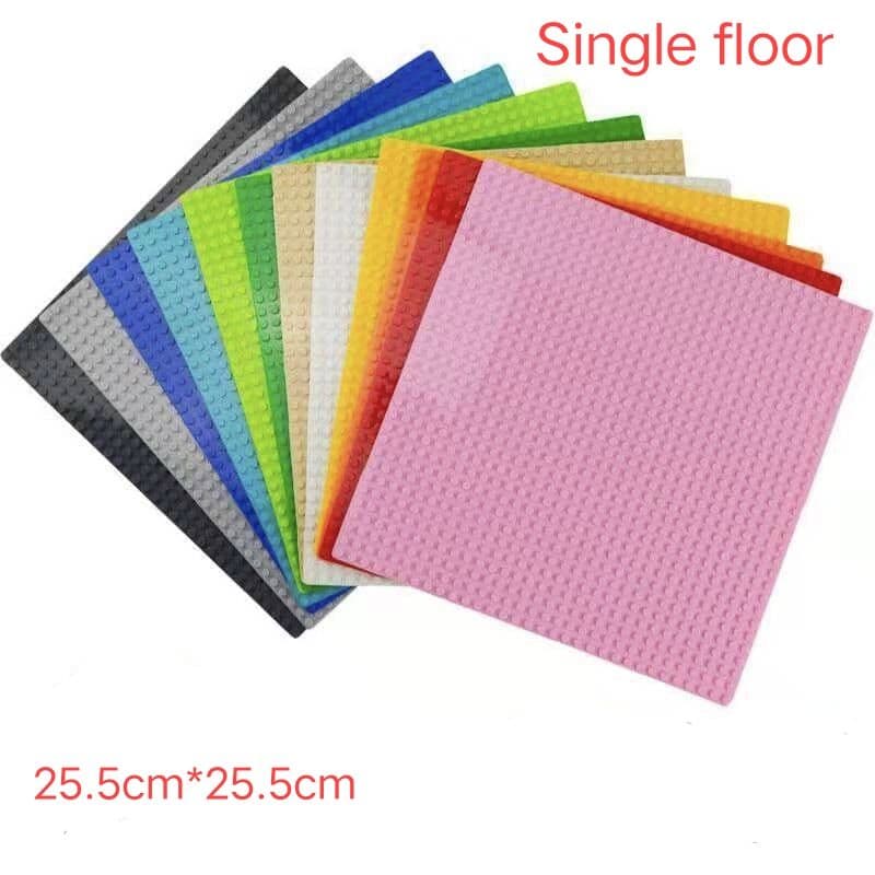 MOC educacional para crianças pequenas partículas montadas bloco de construção placa base acessórios de brinquedo base U