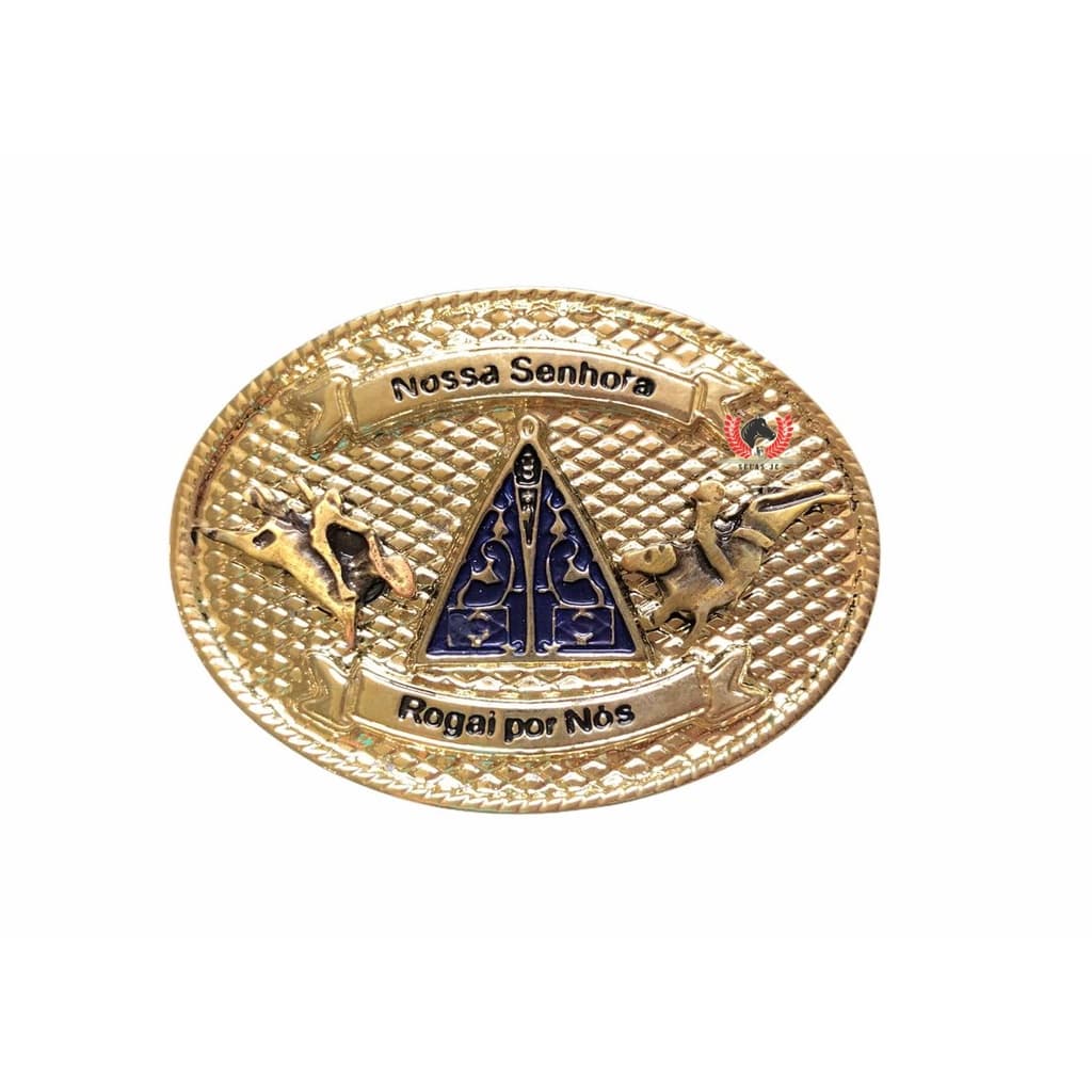 Fivela Infantil Nossa Senhora Aparecida para cinto Country Cowboy
