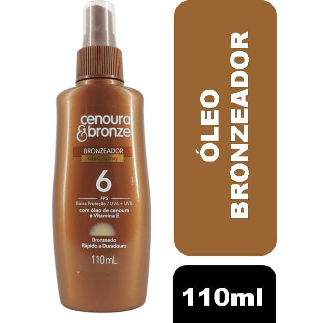 Óleo Bronzeador em Spray Cenoura e Bronze FPS 6 - 110ml