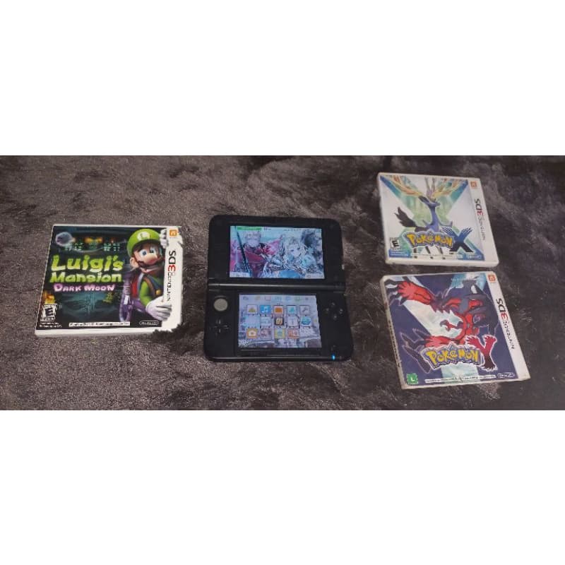 vídeo Game Nintendo 3DS XL Limited Luigi Edition + 3 Jogos