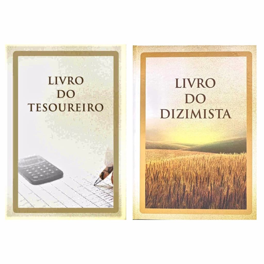 Livro Tesoureiro Entradas/saídas + Livro Do Dizimista