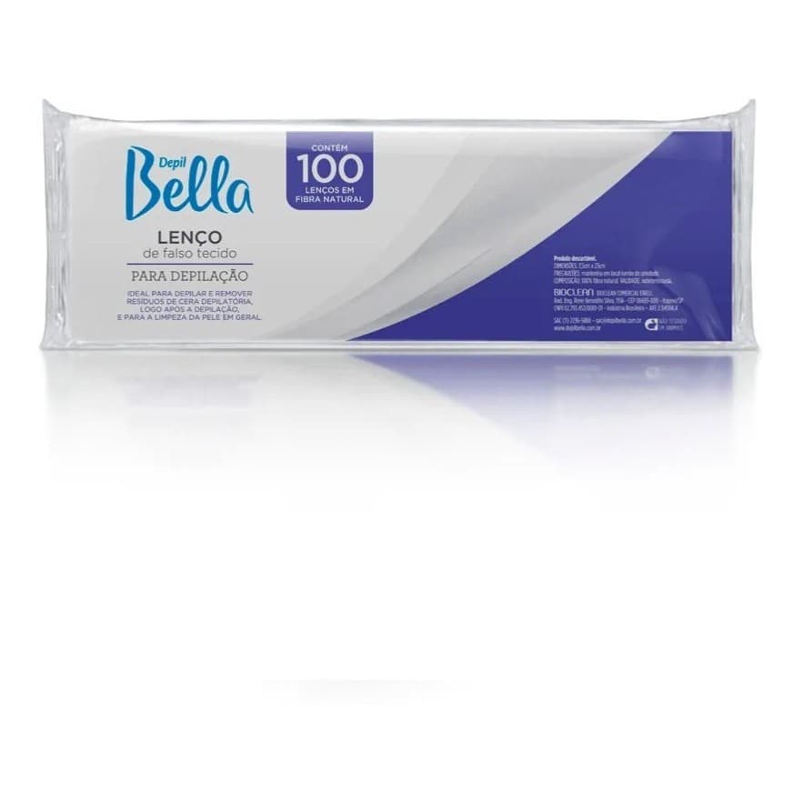 Depil Bella Lenço Gran Style Em Fibra Natural 100 Folhas