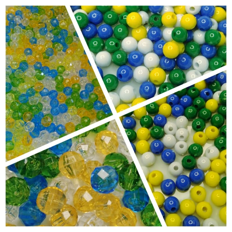 Miçanga bolinha Colorida Brasil 200 ou 100 bolinhas