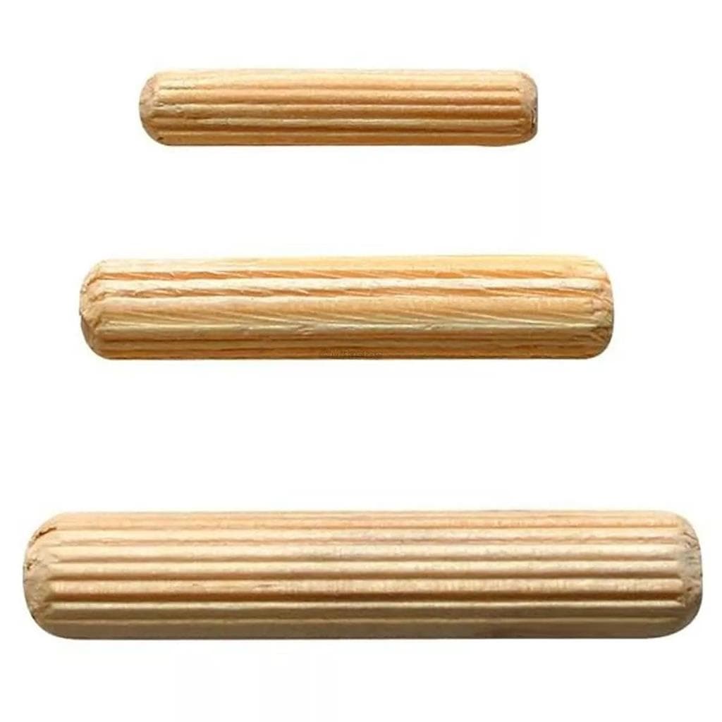 Cavilha De Madeira 6 X 30 Mm P/ Moveis Embalagem C/ 100 Pcs