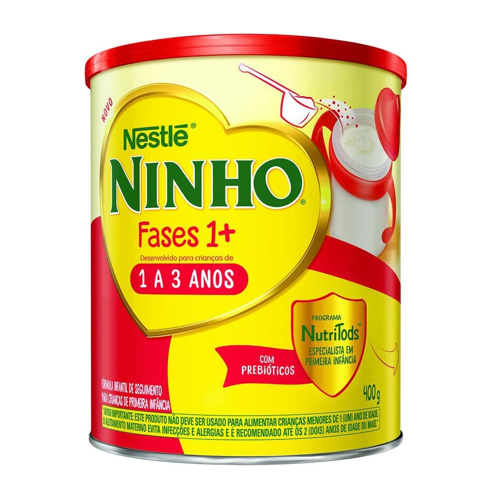 Fórmula infantil em pó 800g Nestlé Ninho Fases 1+ em lata - 1 a 3 anos