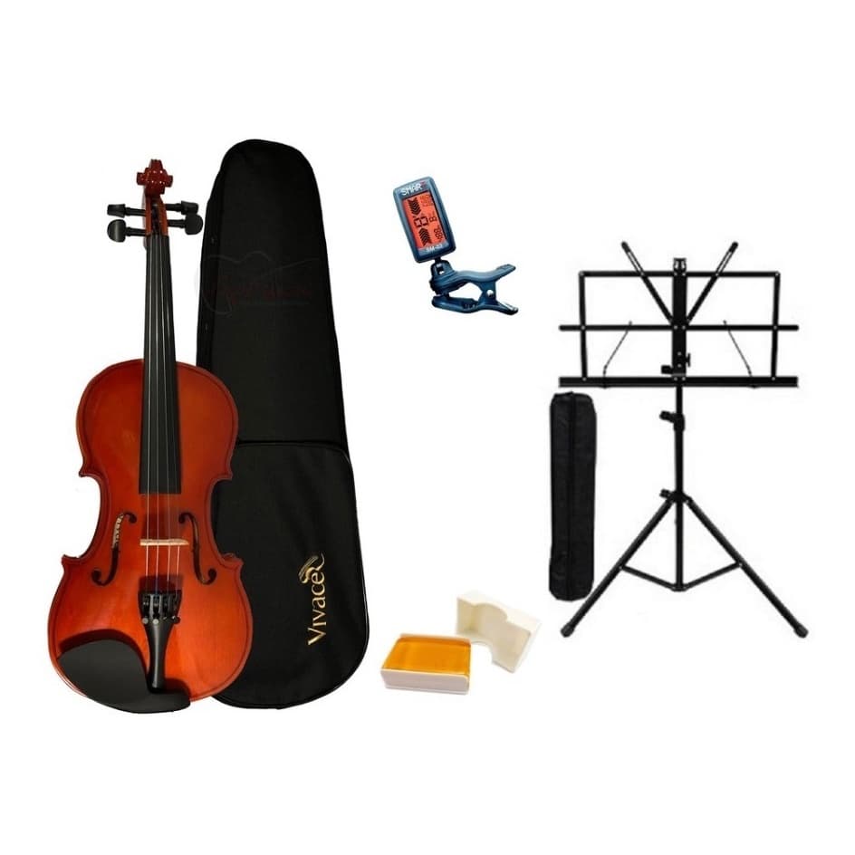 Violino 3/4 Vivace Mo34 Kit + Estante + Afinador Completo
