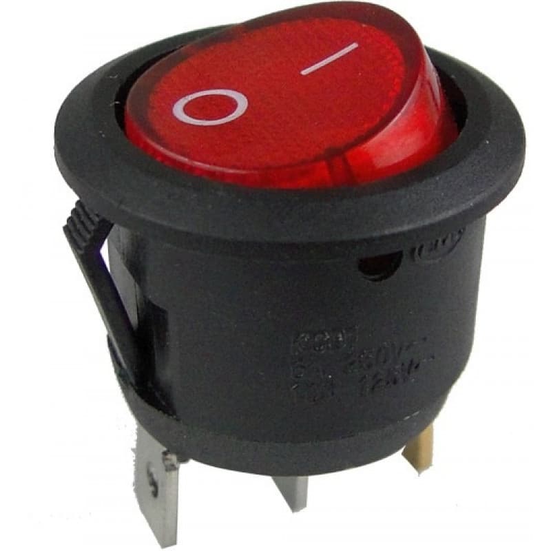 Kit 10 Peças - Chave Gangorra Redonda Kcd1-106n Vm Com Neon