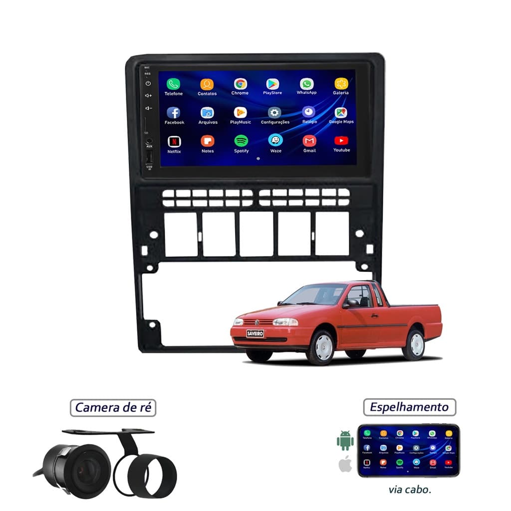 Kit Central Multimídia - Saveiro G2 -