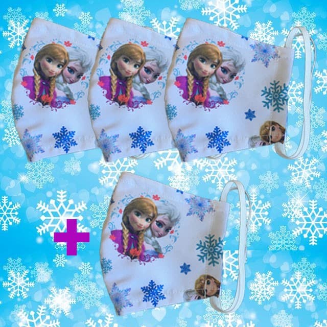 Máscara Frozen Leve 4 Pague 3 - Dupla Camada e Elástico Ajustável
