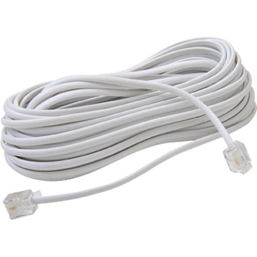 Fio Cabo Cordão para Telefone Fixo Rj11  2 / 5 e 10 Metros Preto ou Branco