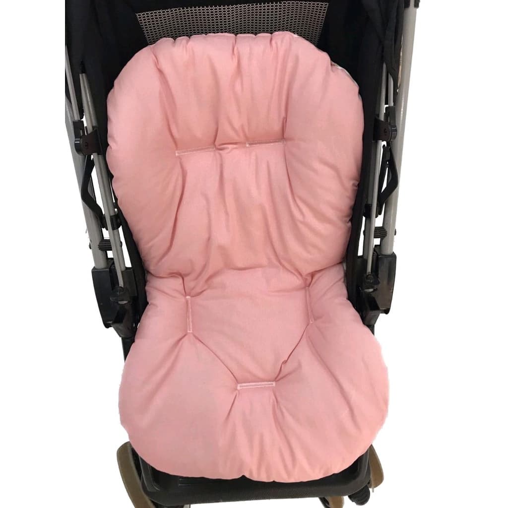 Colchonete para Carrinho de Bebe bem fofinho Rosê menina