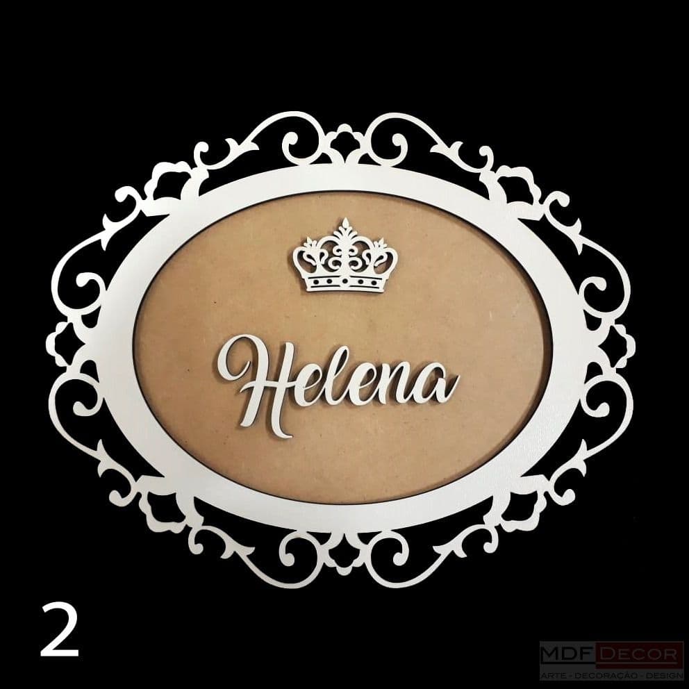 Quadro Porta Maternidade Enfeite - Bebe - Nome Personalizado Mdf -  MODELO 2
