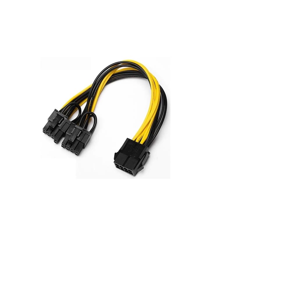 Cabo Adaptador 8 Pinos Pci-e Para 2x 8 (6 +2) Placa De Vídeo