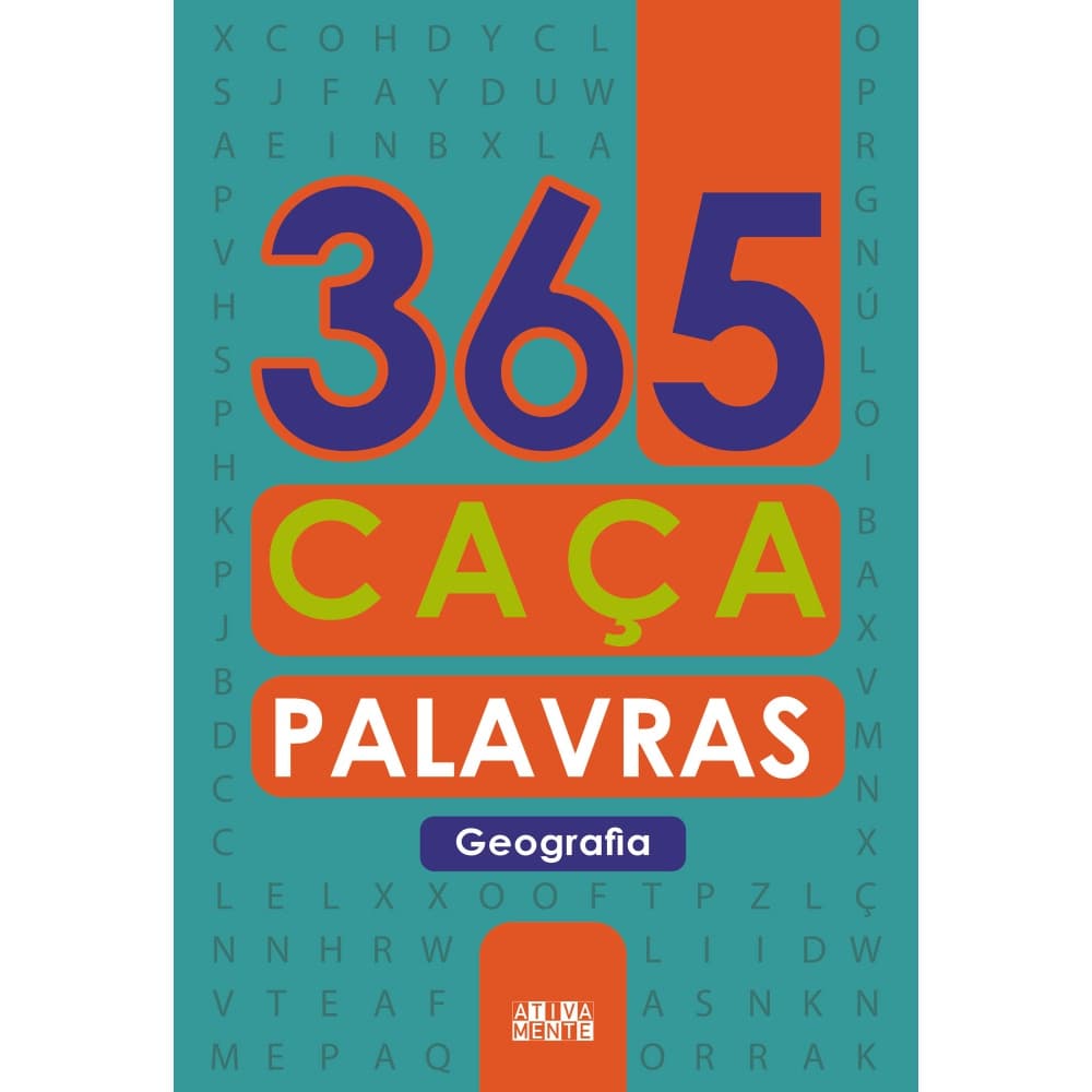 Livro - 365 caça-palavras - Geografia - Capa comum - Ativamente