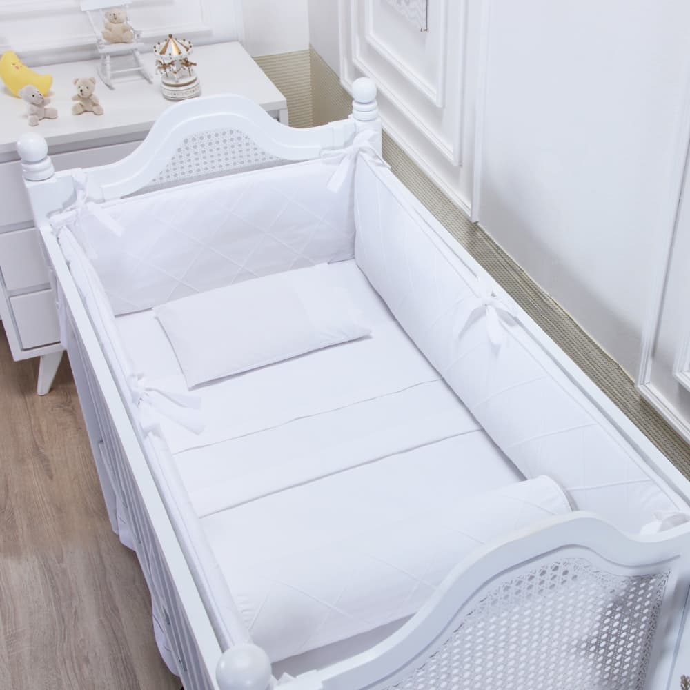 Kit Berço Americano Percal 200 Fios 4 Peças Unissex