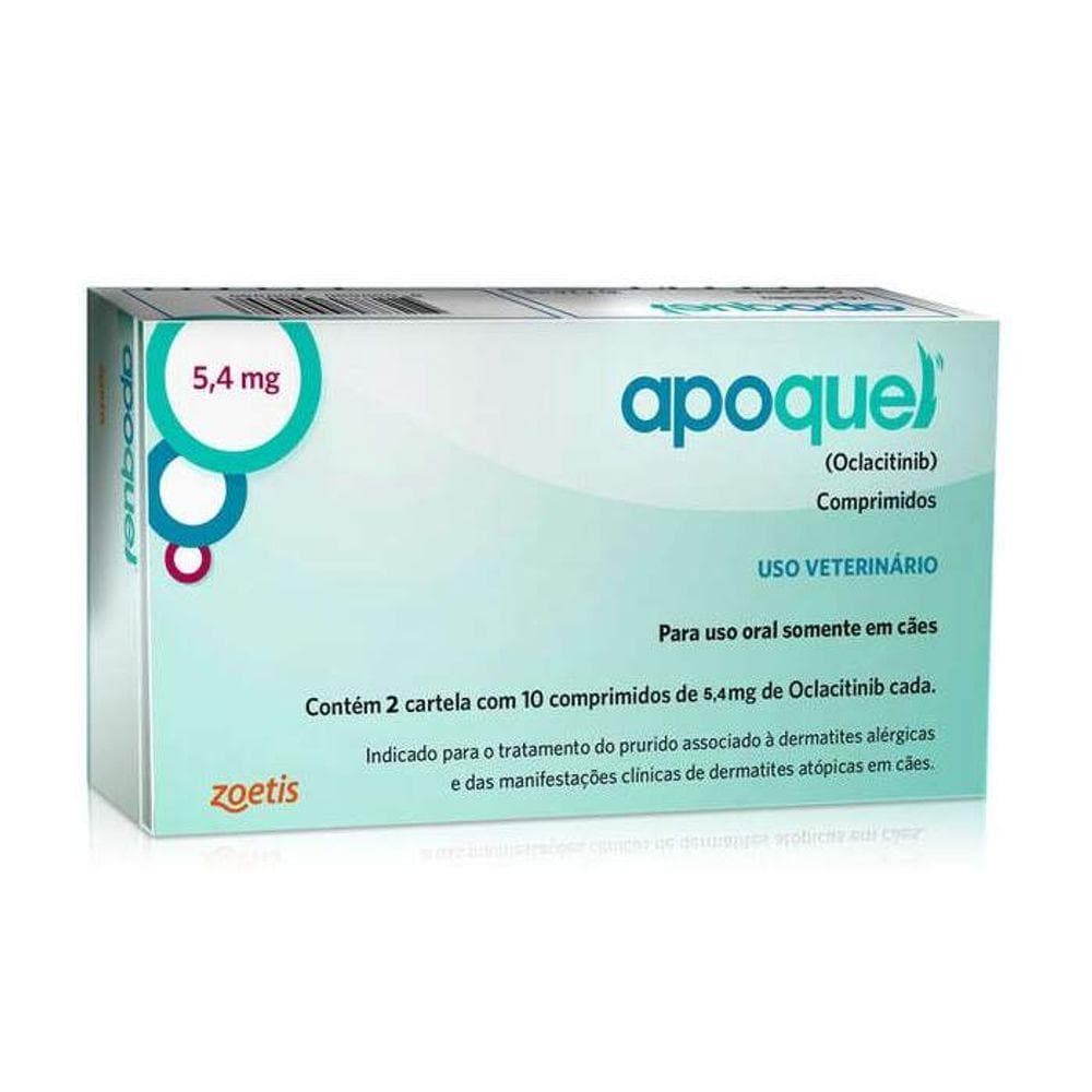 Apoquel Dermatite Canina 5,4 mg 20 Comprimidos