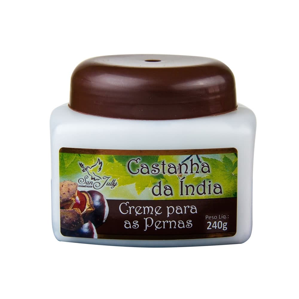 Creme para as Pernas Castanha da Índia 240g - San Jully