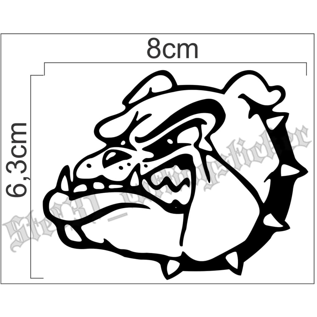 Adesivo De Corte De Cachorro Bulldog