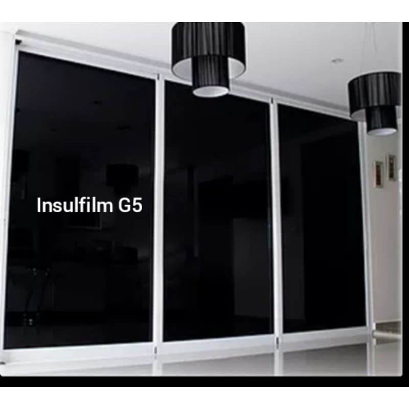 G5 insulfilme, 2mX50 cm + Brinde uma espatula, para automóveis, janelas, sacadas, varandas, box e outros.
