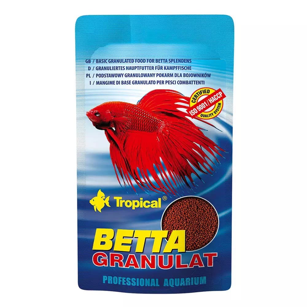 Ração Para Peixe Betta Granulat Sachet 5g Tropical