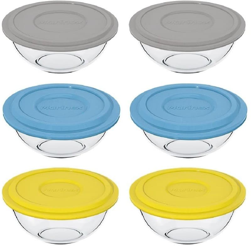 Tigela Marinex 3Litros Plus em Vidro Temperado com Tampa Plástica