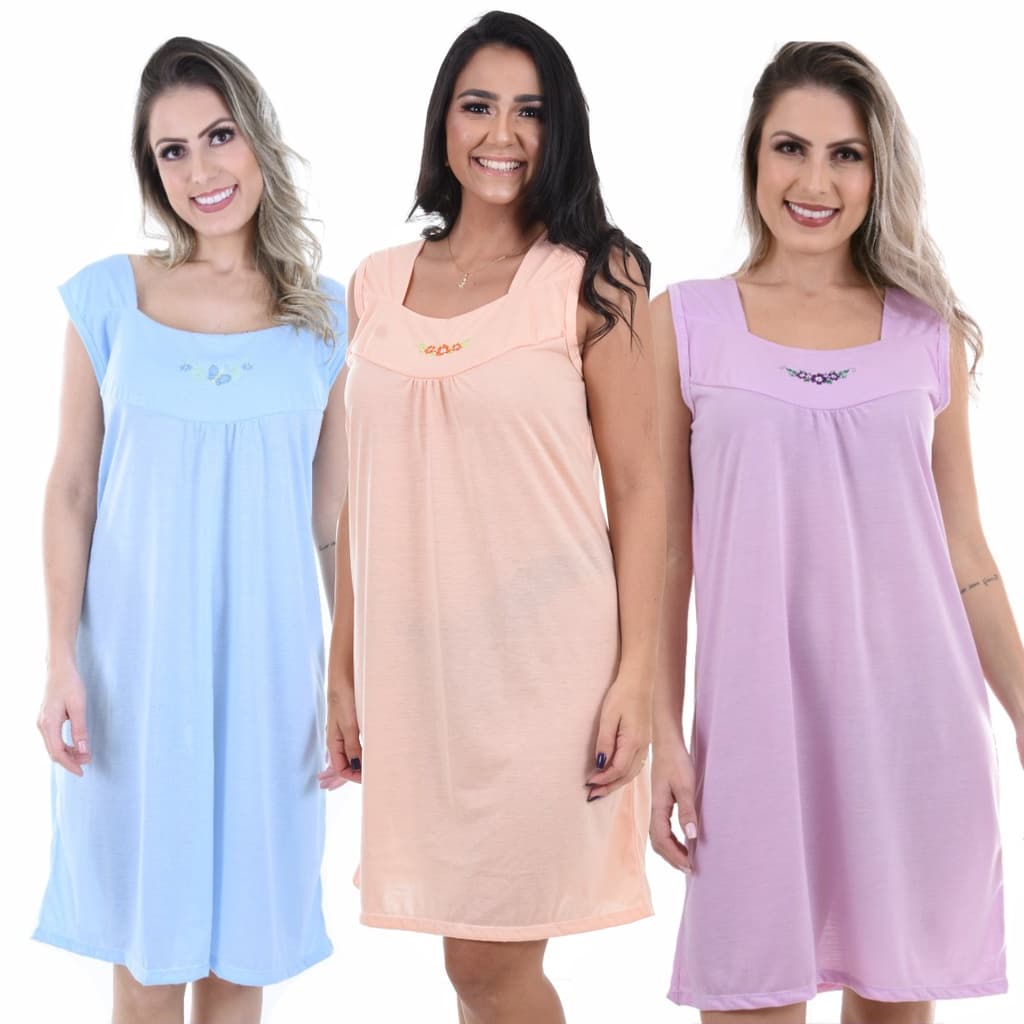 Camisola Regata Lisa Feminina Sem Manga de Malha Cores Sortidas Atacado Oferta