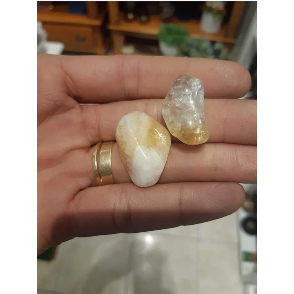 Citrino - Pedra Natural Mineral para Motivação