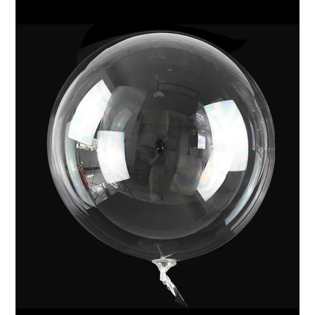 10 Balão Bubble Bobo Transparente Silicone Festa Decoração Enfeite