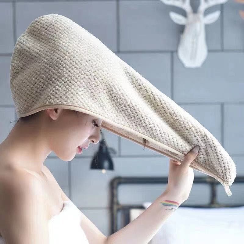 Toalha Mágica Feminina para Secagem Rápida dos Cabelos