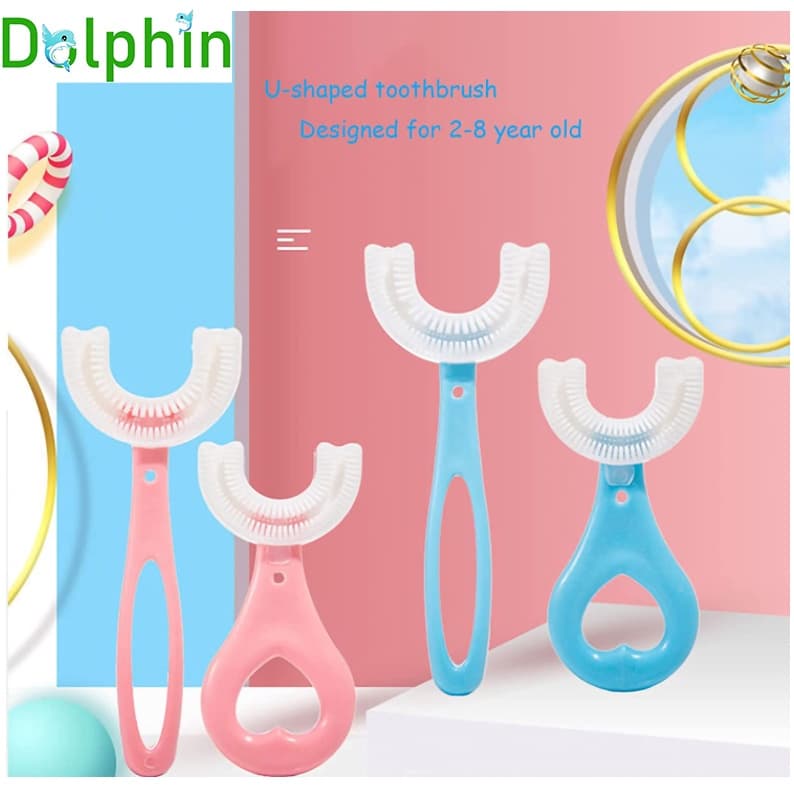 Escova De Dentes Em Forma De U Para Crianças Com oral Bebês De 2-12 Anos De Idade