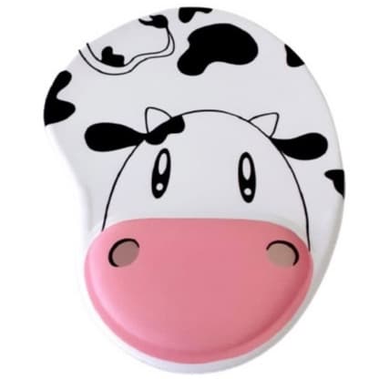 Mousepad Animais Vaquinha Presente Ergonômico Grande Lindo