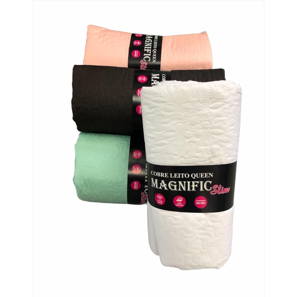 Cobre Leito (Colcha) Slim Casal QUEEN Avulso 01 Peça - Várias Cores