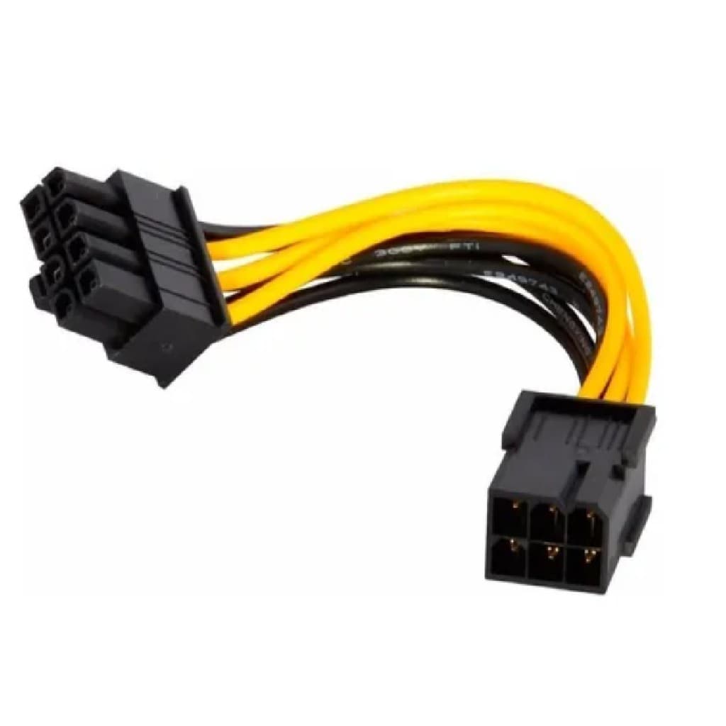 Cabo Adaptador Energia 6 Pinos para  8 pinos - Placa de vídeo X16