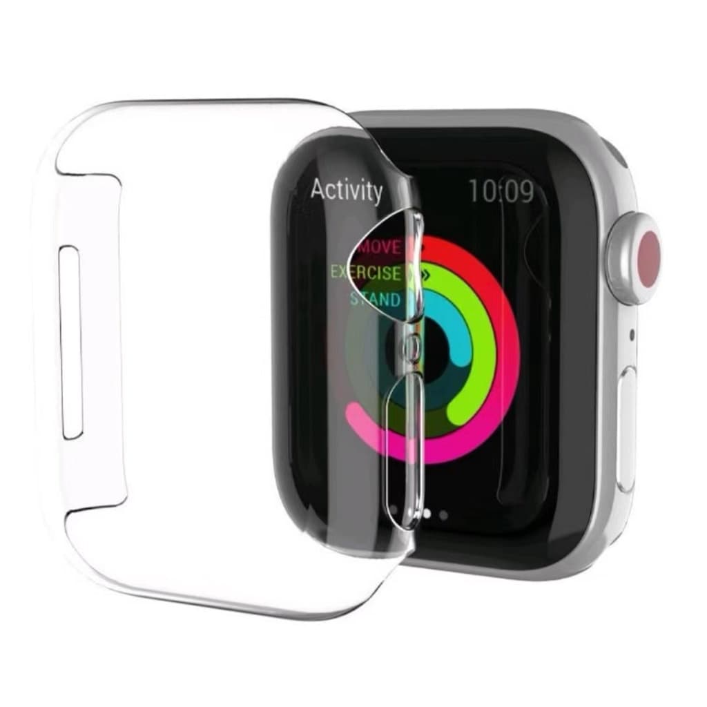 Capa Case fechada Acrilico ou Silicone transparente Pra Apple Watch 38 40 41 42 44 45 49 Seiro 10 42 46